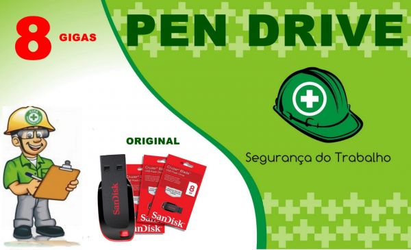 PEN DRIVE SEGURANÇA 8 GIGAS